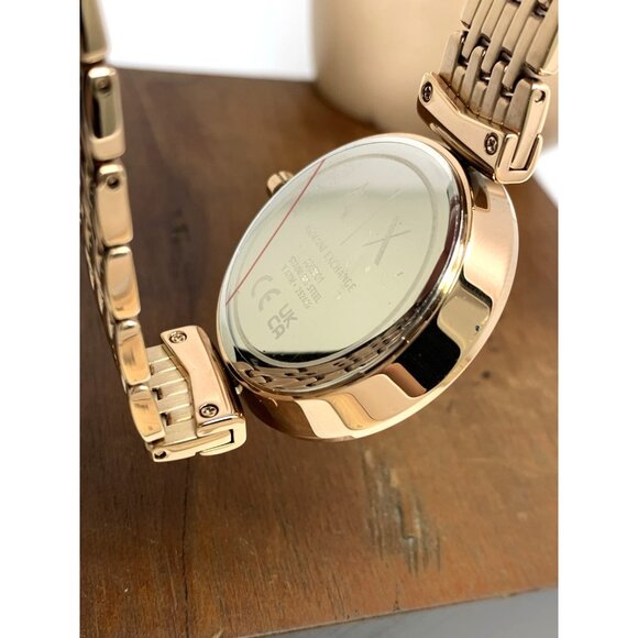 Armani Exchange Women's Watch AX5901 Quartz Rose Gold Stainless Steel 36mm - Picture 6 of 13